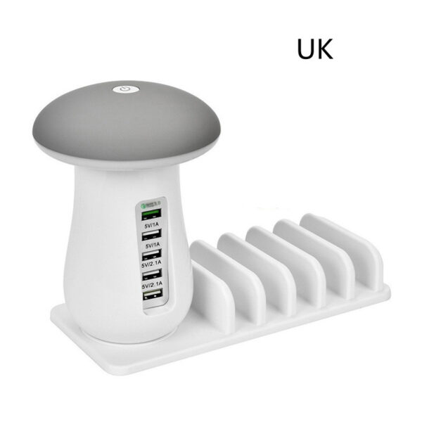 2 In 1 Multifunction Mushroom Lamp LED Lamp Holder USB Charger Home Office Supplies - Image 11