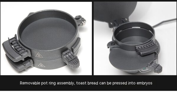 Household Breakfast Machine Hamburg Sandwich Maker With Egg Cooker Ring Machine Bread Sandwich Machine Waffle Machine - Image 14