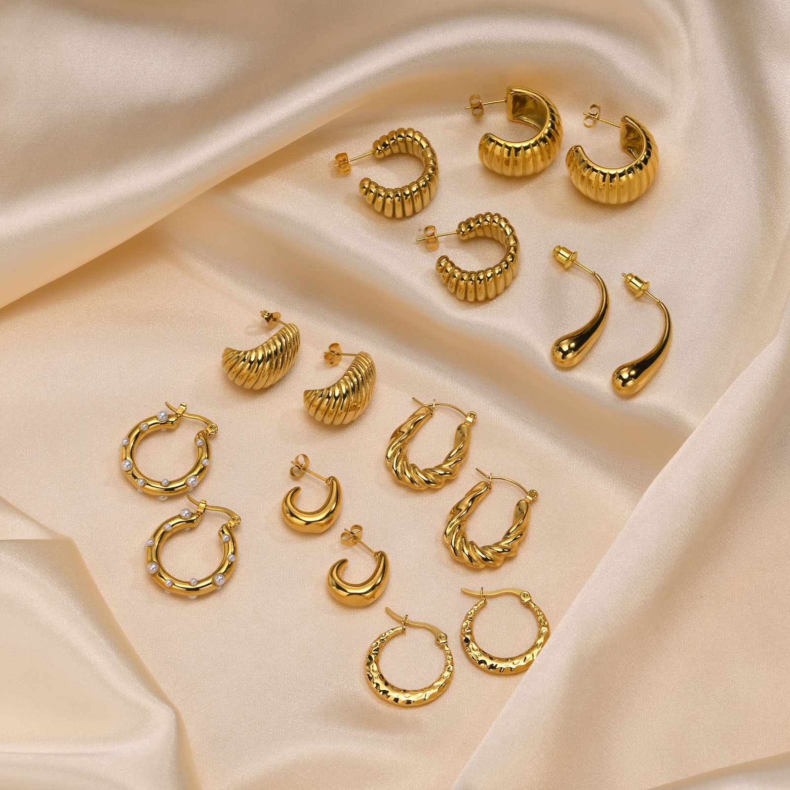 Elegant All-match Stainless Steel Earrings - Image 16