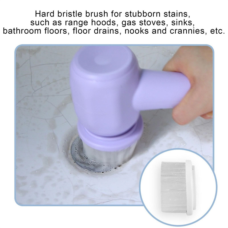 Electric Cleaning Brush 4 In 1 Spinning Scrubber Handheld Electric Cordless Cleaning Brush Portable - Image 16