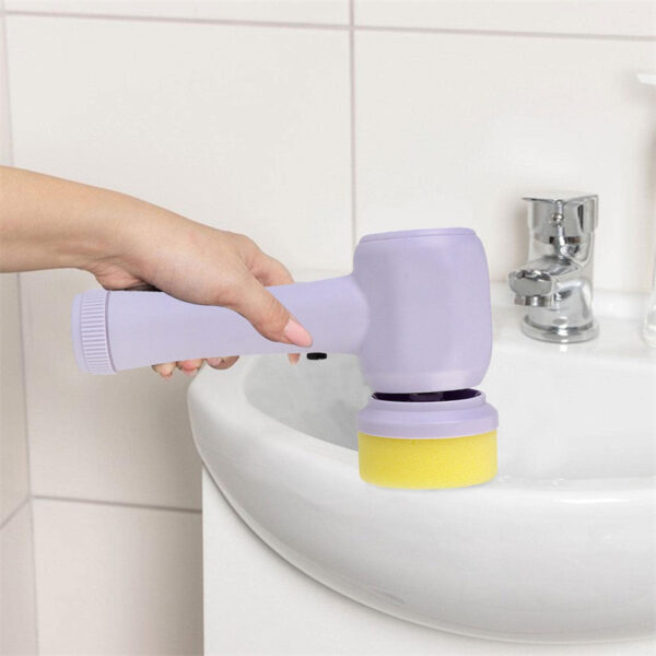 Electric Cleaning Brush 4 In 1 Spinning Scrubber Handheld Electric Cordless Cleaning Brush Portable - Image 12