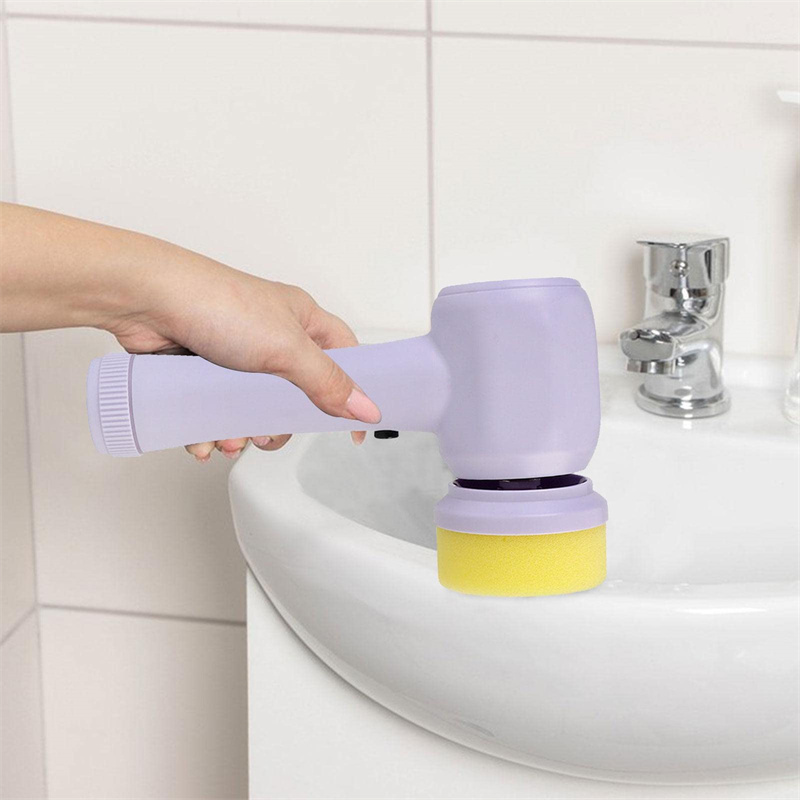 Electric Cleaning Brush 4 In 1 Spinning Scrubber Handheld Electric Cordless Cleaning Brush Portable - Image 12