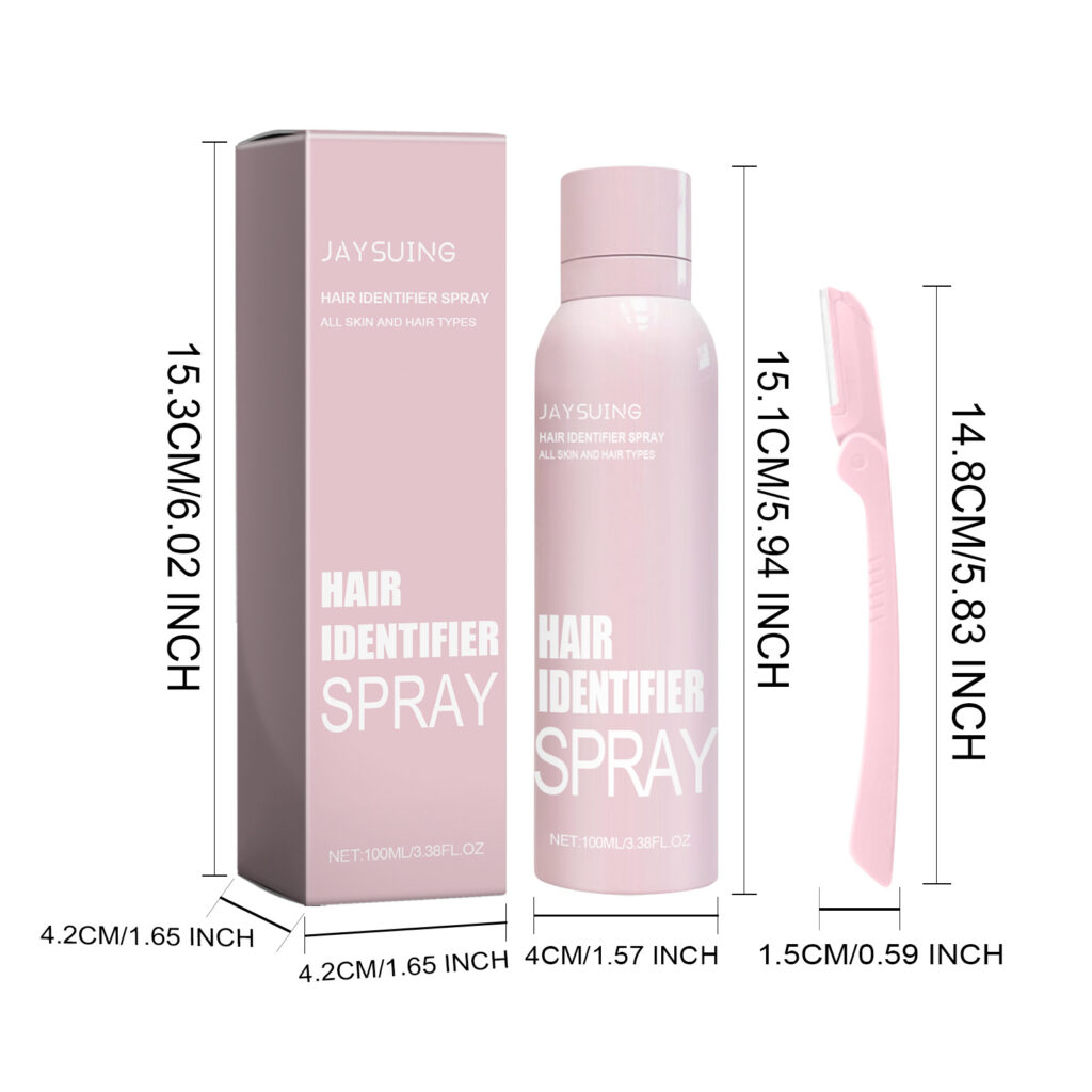 Hair Identifier Spray Set For Face Shaving Moisturizing Dermaplaner Spray For Face Shaving Skin Care