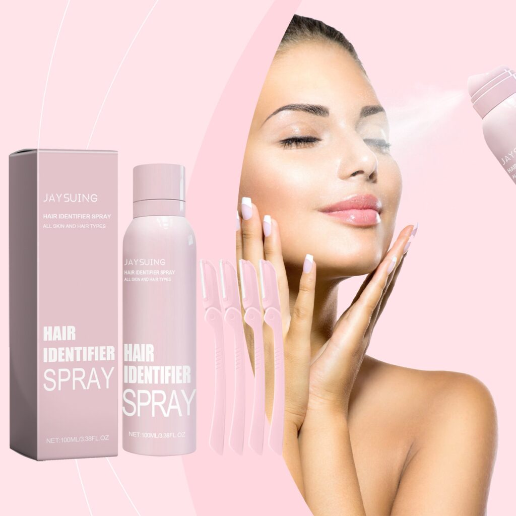 Hair Identifier Spray Set For Face Shaving Moisturizing Dermaplaner Spray For Face Shaving Skin Care