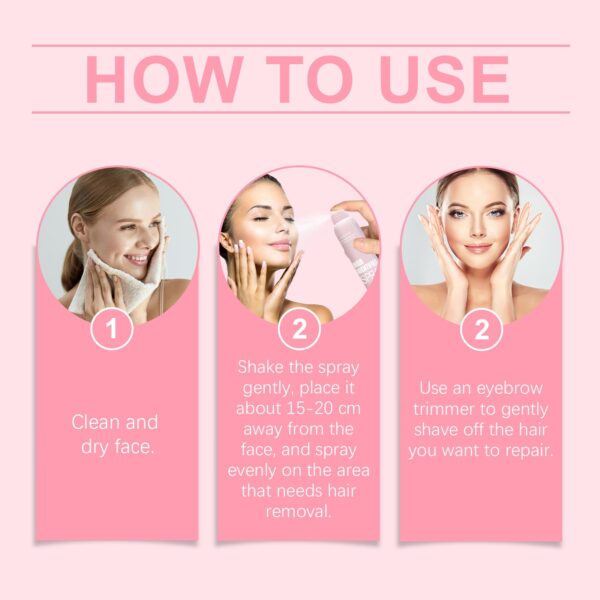 Hair Identifier Spray Set For Face Shaving Moisturizing Dermaplaner Spray For Face Shaving Skin Care - Image 17