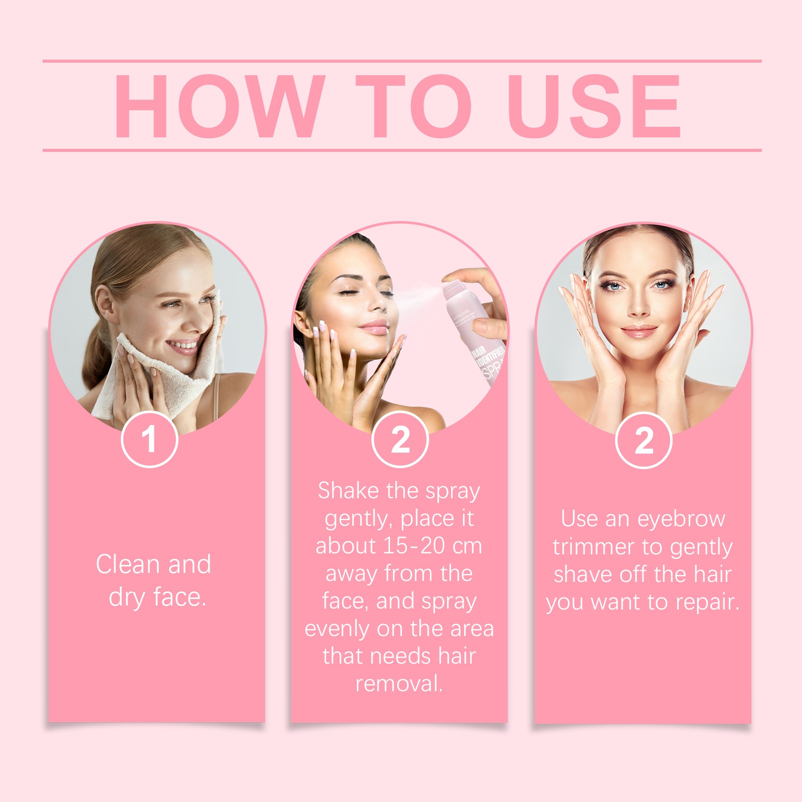 Hair Identifier Spray Set For Face Shaving Moisturizing Dermaplaner Spray For Face Shaving Skin Care - Image 17