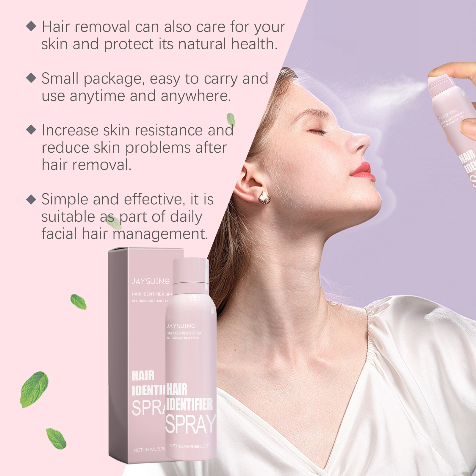 Hair Identifier Spray Set For Face Shaving Moisturizing Dermaplaner Spray For Face Shaving Skin Care - Image 12