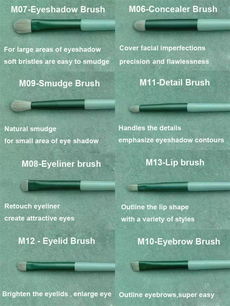 13Pcs Makeup Brush Set Make Up Concealer Brush Blush Powder Brush Eye Shadow Highlighter Foundation Brush Cosmetic Beauty Tools - Image 17