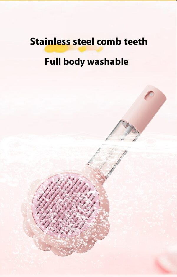 2 In 1 Self Cleaning Dog Brush Comb With Spray Pets Grooming Hair Remover Combs Brush Floating Hair Pet Grooming Brush Pet Products - Image 19