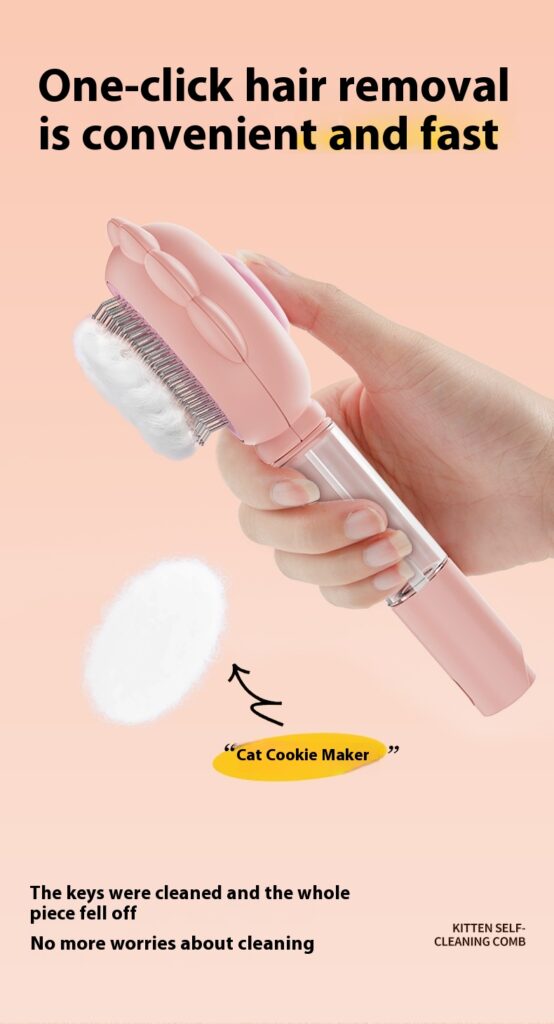 2 In 1 Self Cleaning Dog Brush Comb With Spray Pets Grooming Hair Remover Combs Brush Floating Hair Pet Grooming Brush Pet Products