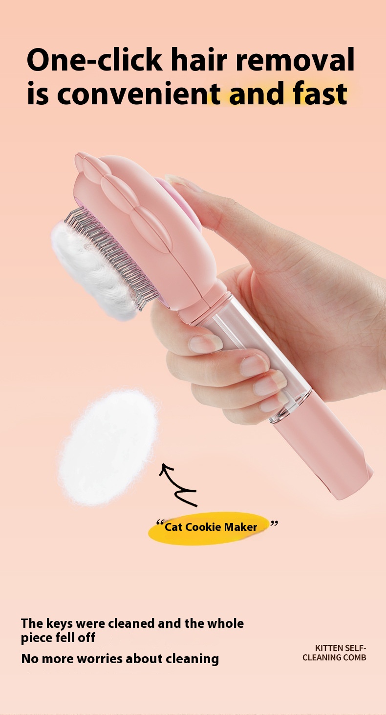 2 In 1 Self Cleaning Dog Brush Comb With Spray Pets Grooming Hair Remover Combs Brush Floating Hair Pet Grooming Brush Pet Products - Image 18