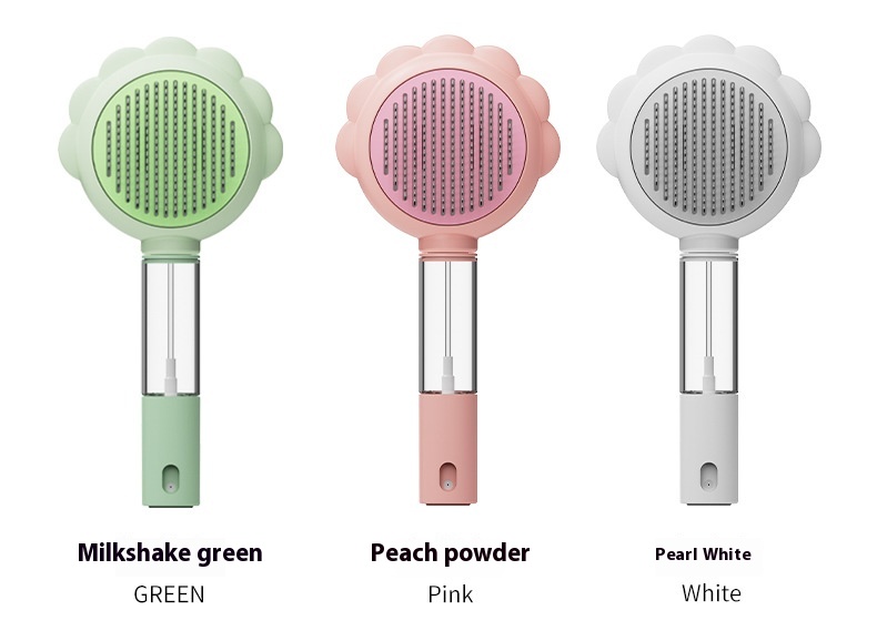 2 In 1 Self Cleaning Dog Brush Comb With Spray Pets Grooming Hair Remover Combs Brush Floating Hair Pet Grooming Brush Pet Products - Image 11