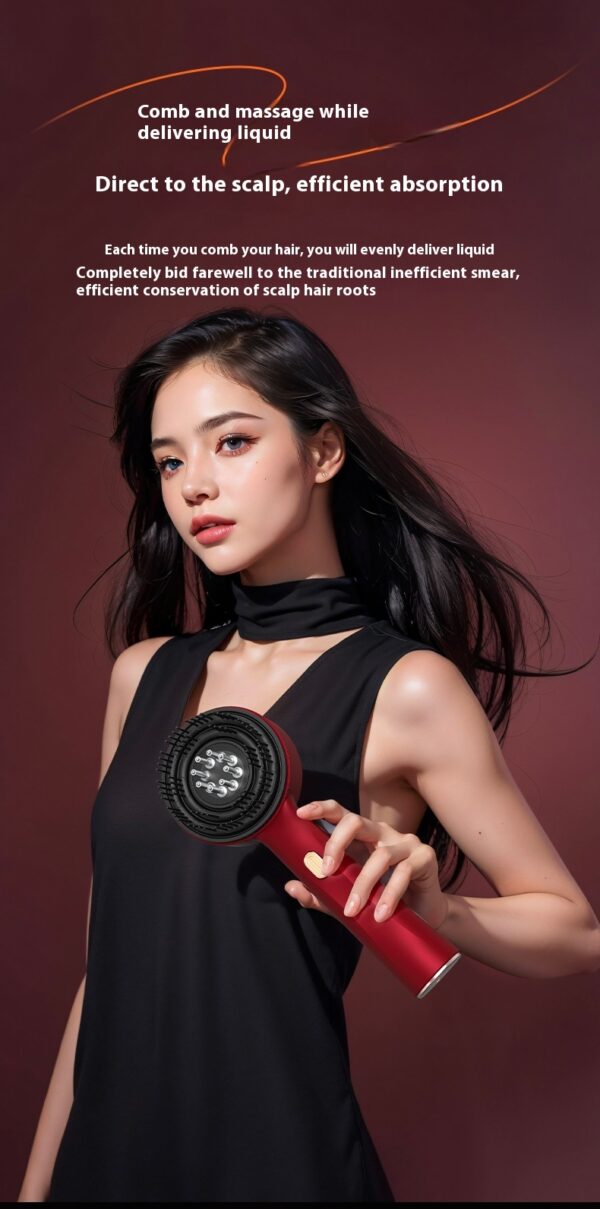 Electric Massage Comb Home Scalp Drain Comb Red Light Anti-slip Hair Care Multi-functional Massage Comb - Image 20