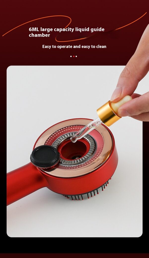 Electric Massage Comb Home Scalp Drain Comb Red Light Anti-slip Hair Care Multi-functional Massage Comb - Image 15