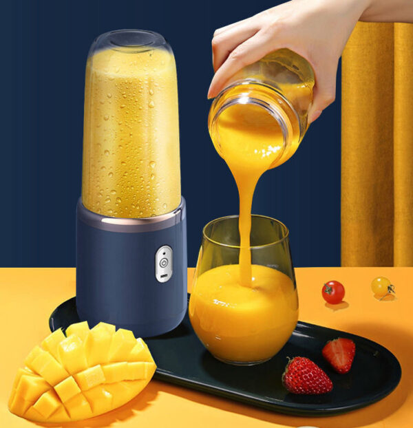 6blade Portable Blender Mini Juicer Cup Extractor Smoothie USB Charging Fruit Squeezer Blender Food Mixer Ice Crusher Portable Juicer Machine - Image 22