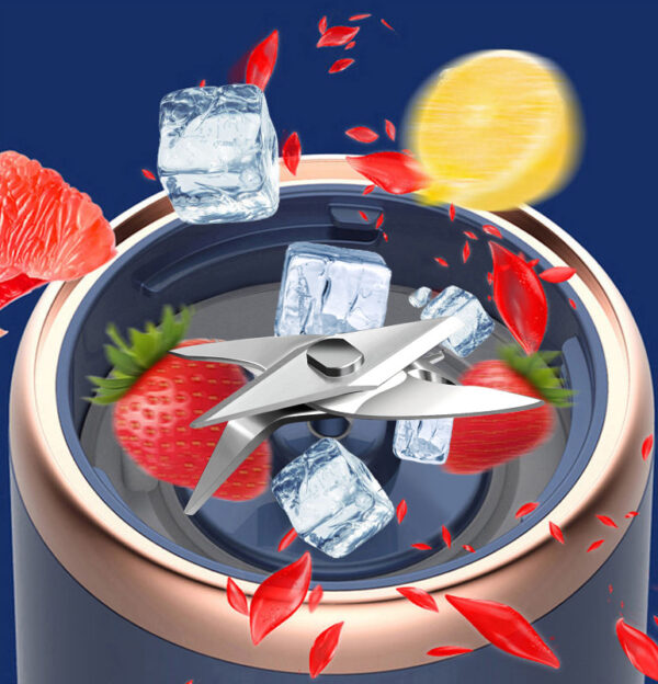 6blade Portable Blender Mini Juicer Cup Extractor Smoothie USB Charging Fruit Squeezer Blender Food Mixer Ice Crusher Portable Juicer Machine - Image 24