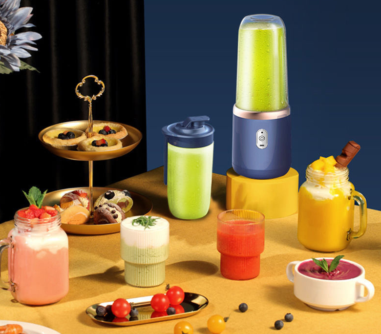 6blade Portable Blender Mini Juicer Cup Extractor Smoothie USB Charging Fruit Squeezer Blender Food Mixer Ice Crusher Portable Juicer Machine - Image 16