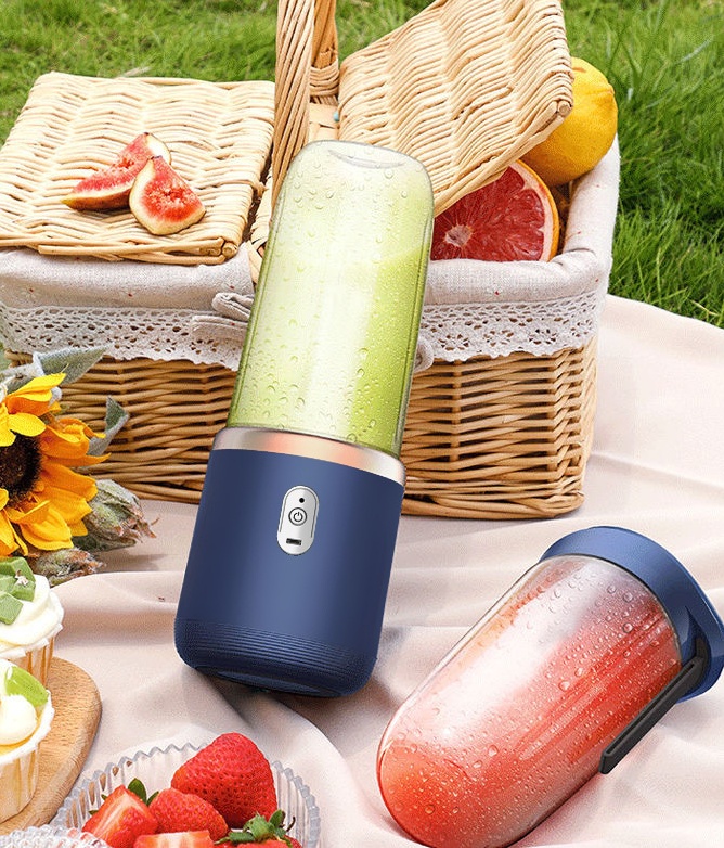 6blade Portable Blender Mini Juicer Cup Extractor Smoothie USB Charging Fruit Squeezer Blender Food Mixer Ice Crusher Portable Juicer Machine - Image 11