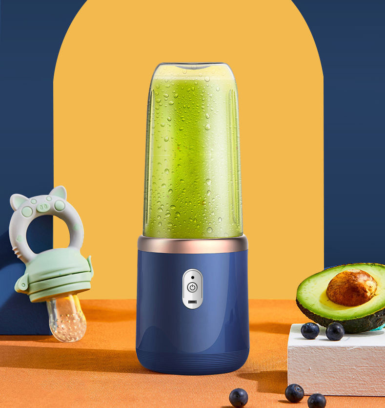 6blade Portable Blender Mini Juicer Cup Extractor Smoothie USB Charging Fruit Squeezer Blender Food Mixer Ice Crusher Portable Juicer Machine - Image 13
