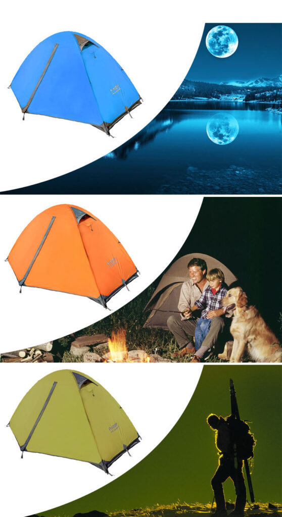 Outdoor Double Camping Rainproof Tents Outdoor Camping High Mountain Snowfield Ultra-light Camping Equipment