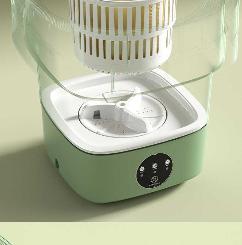 Mini Foldable Washing Machine Portable Mini Socks Underwear Panties Washing Machine Big Capacity 3 Models With Spinning Dry Gadgets - Image 23