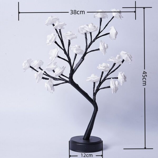 Table Lamp Flower Tree Rose Lamps Fairy Desk Night Lights USB Operated Gifts For Wedding Valentine Christmas Decoration - Image 11