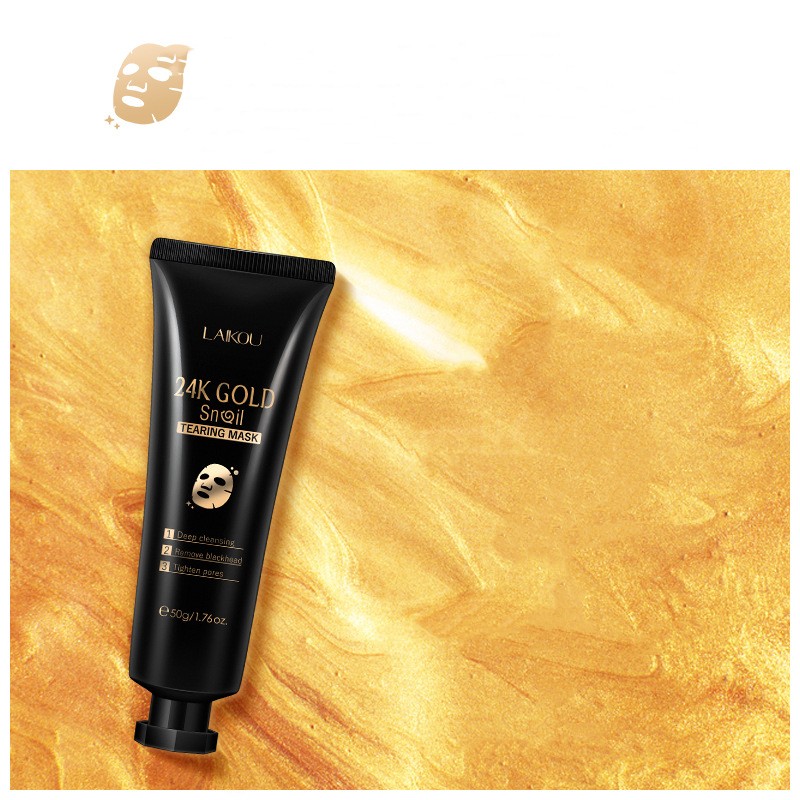 Gold Foil Snail Tear-Off Mask Hydrating - Image 11