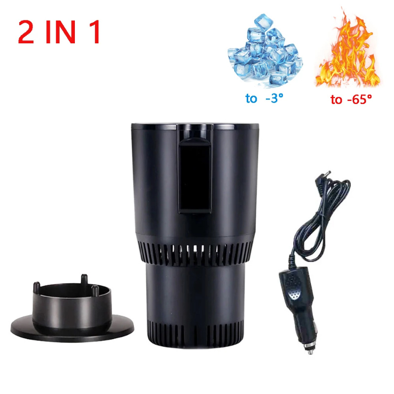 2 In1 Car Heating Cooling Cup 12V Smart Car Cup Holder Digital Temperature Display Drink Cup Warmer Cooler Mini Car Refrigerator - Image 12