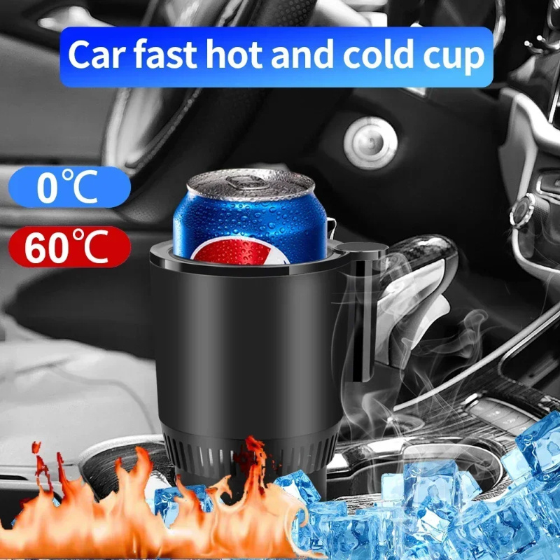2 In1 Car Heating Cooling Cup 12V Smart Car Cup Holder Digital Temperature Display Drink Cup Warmer Cooler Mini Car Refrigerator - Image 13