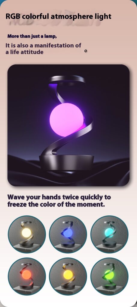Rotating Moon Desk Lamp With Phone Wireless Charging Sensor Control Table Lamps Decorative Desktop Lamp Small Night Lamp Home Decor