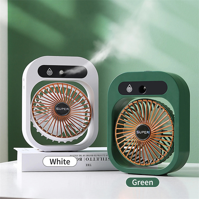 Air Conditioning Fan Desk Misting Fan Air Cooler Cooling USB Rechargeable Humidifier Portable Spray Fan With 3 Wind Speeds Mist Fan For Home - Image 17
