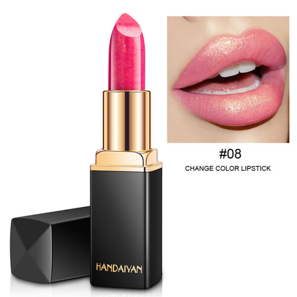 Shiny Metallic Lipstick Pearlescent Color Temperature Change Lipstick Gilt Lipstick - Image 16