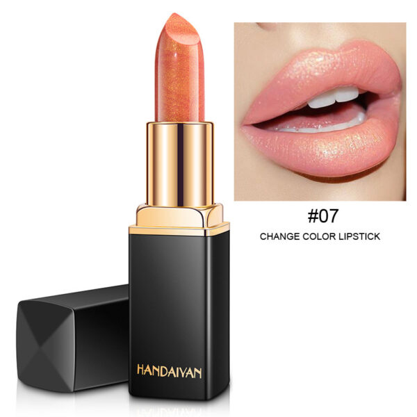 Shiny Metallic Lipstick Pearlescent Color Temperature Change Lipstick Gilt Lipstick - Image 10
