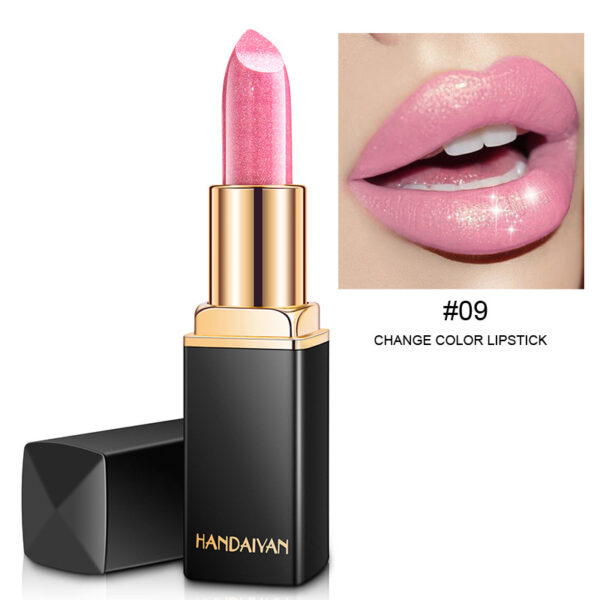Shiny Metallic Lipstick Pearlescent Color Temperature Change Lipstick Gilt Lipstick - Image 8