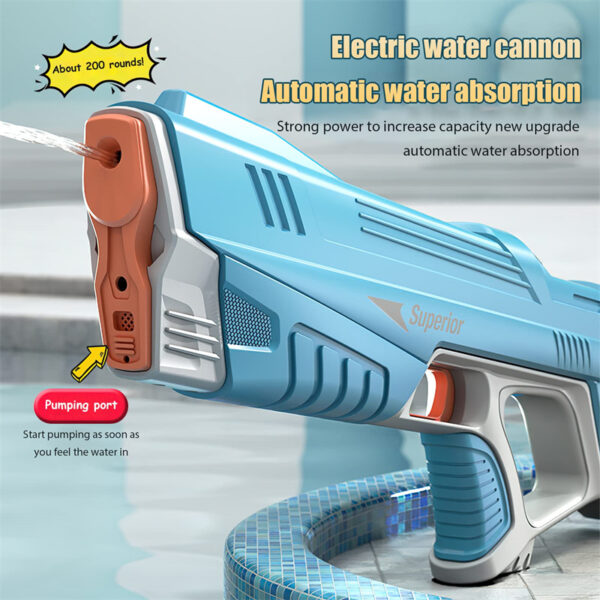 Summer Full Automatic Electric Water Gun Toy Induction Water Absorbing High-Tech Burst Water Gun Beach Outdoor Water Fight Toys - Image 18