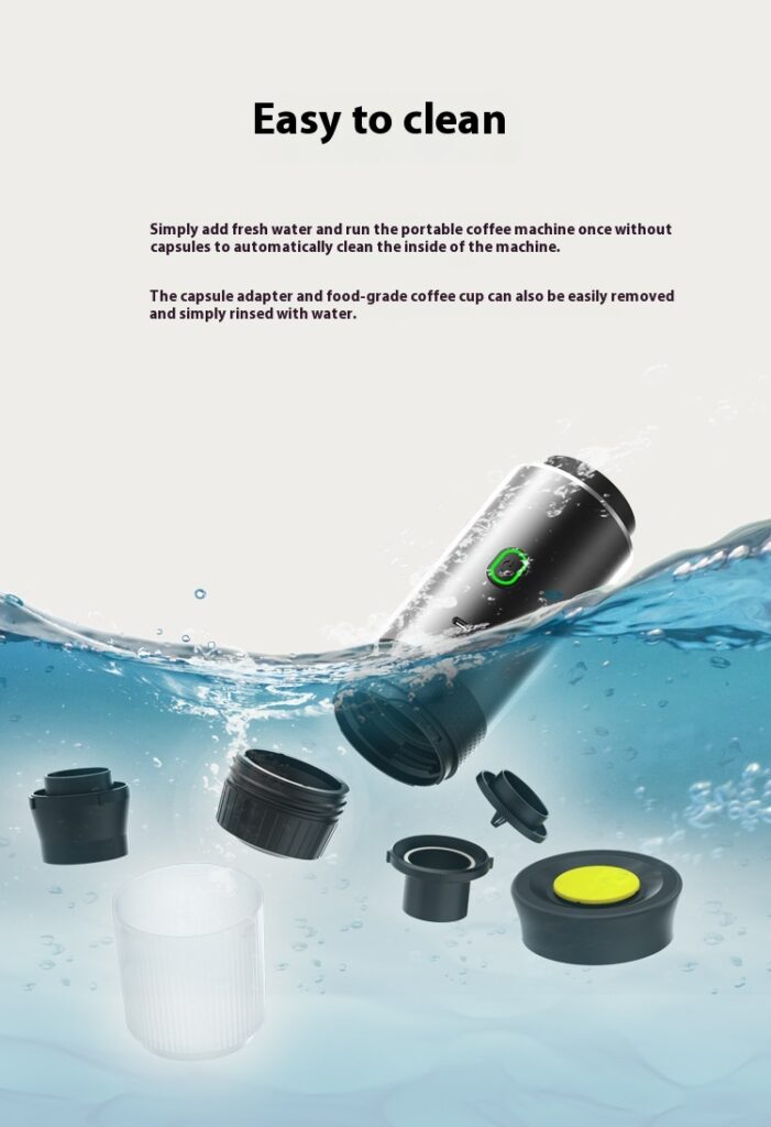 Electric Grinder Coffee Travel Handy 3 In1 Espresso Portable Coffee Espresso Maker Machine Cafe Portable Capsule Coffee Machine Kitchen Gadgets