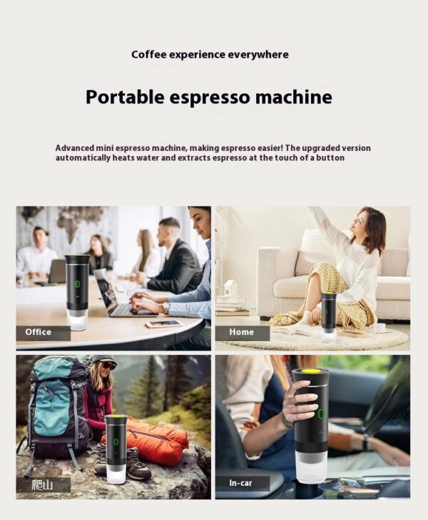 Electric Grinder Coffee Travel Handy 3 In1 Espresso Portable Coffee Espresso Maker Machine Cafe Portable Capsule Coffee Machine Kitchen Gadgets - Image 14