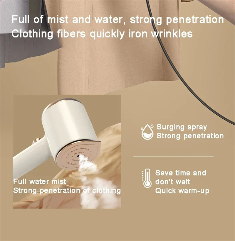 Mini Portable Handheld Garment Steamer Fabric Steam Iron For Clothes Travel Home Appliances Vertical US Plug Ironing Machine - Image 28