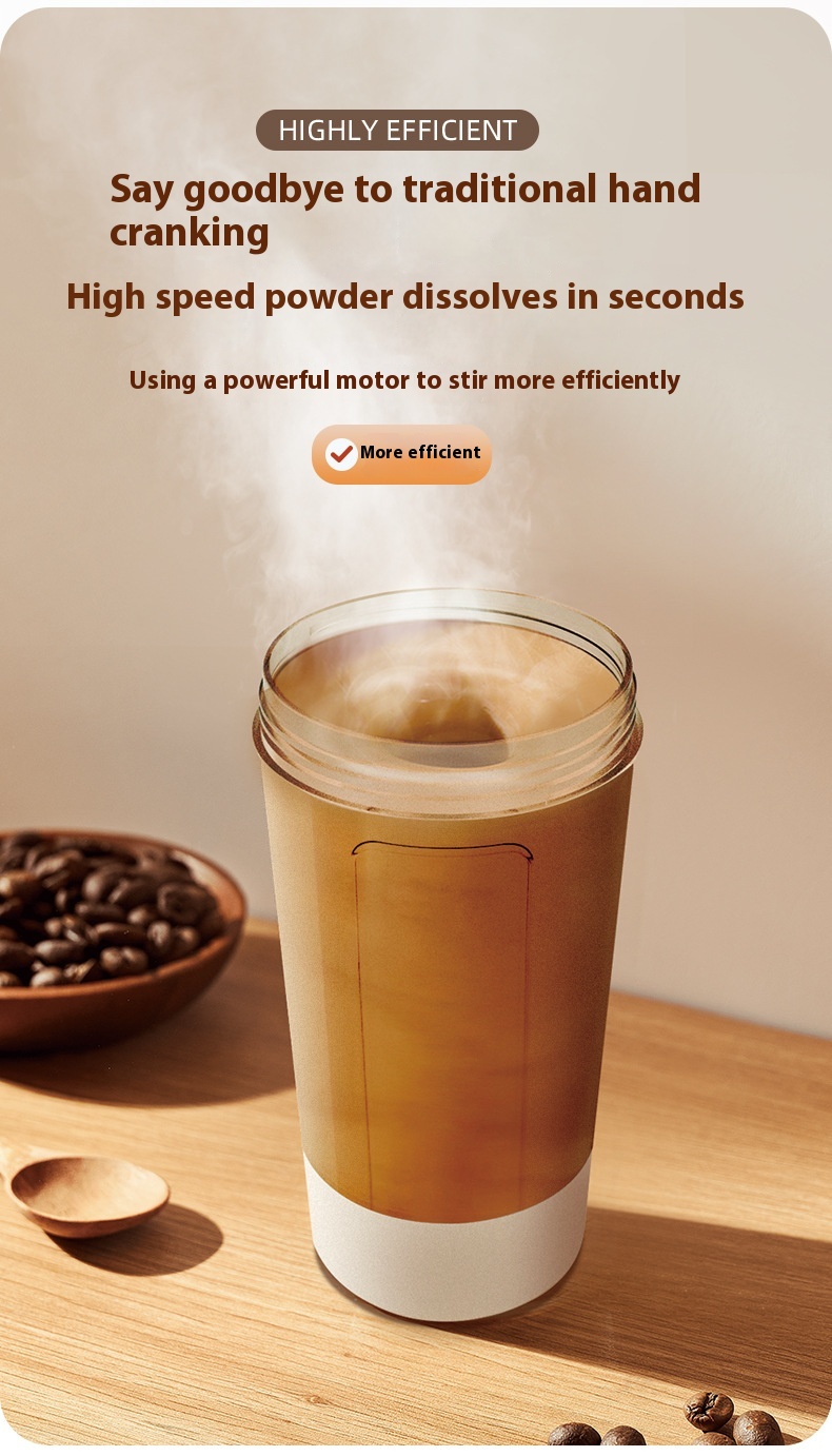 400ML 14oz Electric Protein Powder Mixing Cup Automatic Shaker Mixer Shake Bottle Milk Coffee Blender Kettle Fro Gym 1200mAh - Image 10