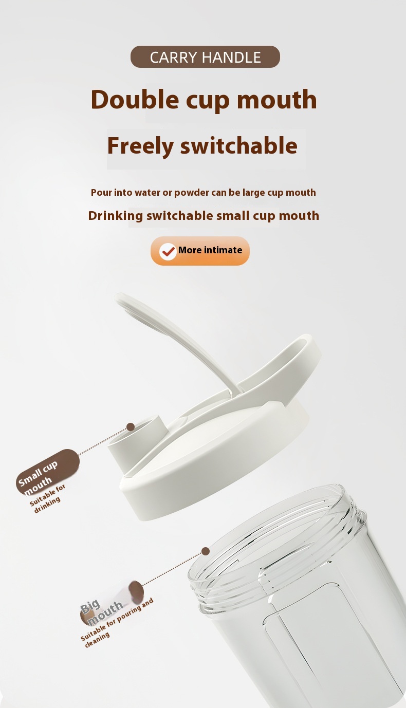 400ML 14oz Electric Protein Powder Mixing Cup Automatic Shaker Mixer Shake Bottle Milk Coffee Blender Kettle Fro Gym 1200mAh - Image 13