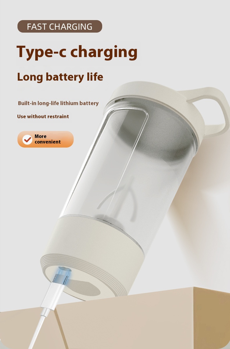 400ML 14oz Electric Protein Powder Mixing Cup Automatic Shaker Mixer Shake Bottle Milk Coffee Blender Kettle Fro Gym 1200mAh - Image 16