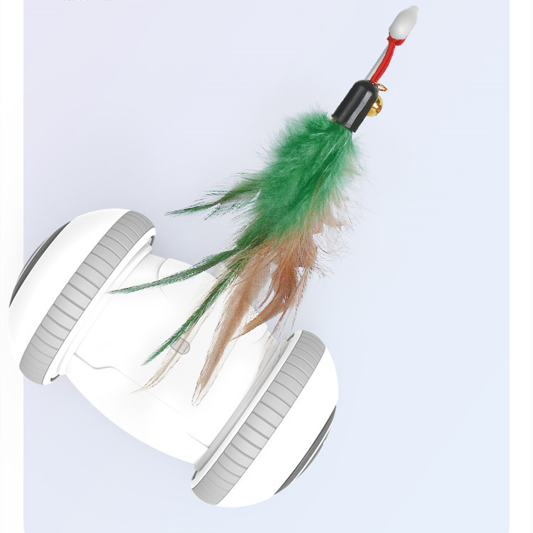 Interactive Cat Toy With Interchangeable Heads  Pet Feather Toys - Image 9