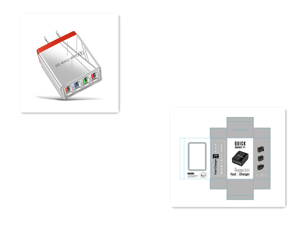 USB Charger Quick Charge 3.0 4 Phone Adapter For Tablet Portable Wall Mobile Charger Fast Charger - Image 50