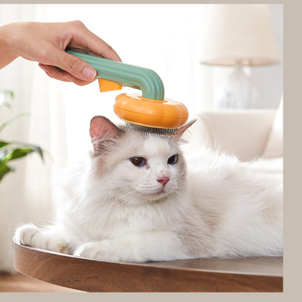 New Pet Cat Brush Hot Selling Hand-held Steel Wire Self-cleaning Comb Looper For Hair Removal - Image 15