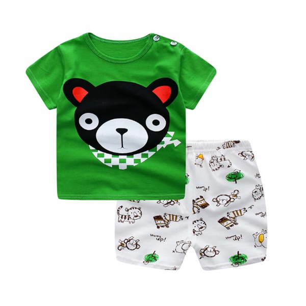 Cartoon Clothing Baby Boy Summer Clothes T-shirt Baby Girl Casual Clothing Sets - Image 15