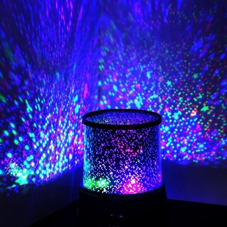 LED Night Light Projector Lamp Colorful Star Light (Random Color) - Image 1