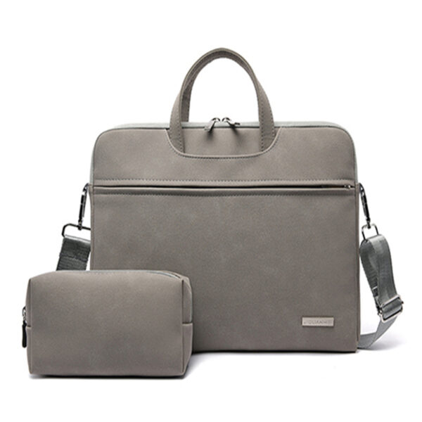 PU Leather Women Laptop Bag Notebook Carrying Case Briefcase For Macbook Air 13.3 14 15.6 Inch Men Handbags Shoulder Mouse Bag - Image 21