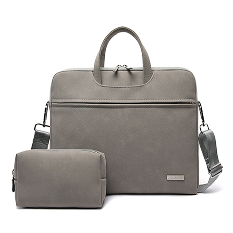 PU Leather Women Laptop Bag Notebook Carrying Case Briefcase For Macbook Air 13.3 14 15.6 Inch Men Handbags Shoulder Mouse Bag - Image 22