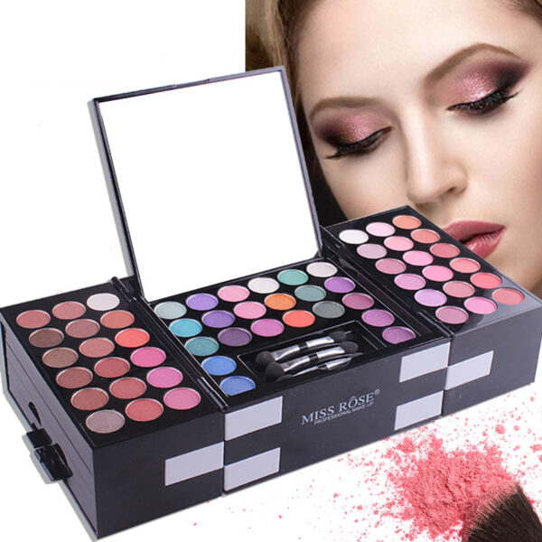 MISS ROSE 144 color 3 color 3 Color Eyeshadow blush eyebrow makeup makeup makeup kit special wholesale - Image 1
