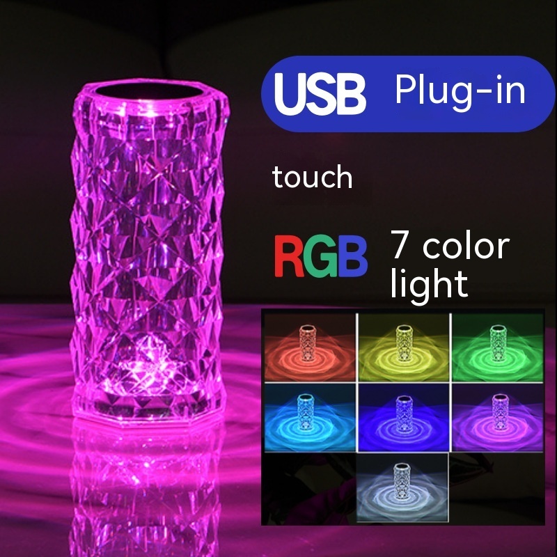 Crystal Rose Lamp Atmosphere Creative Led Table Lamp - Image 8